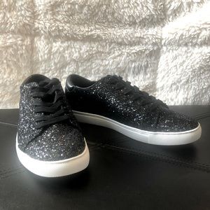 Kenneth Cole New York Kam Glitter Sneakers Black